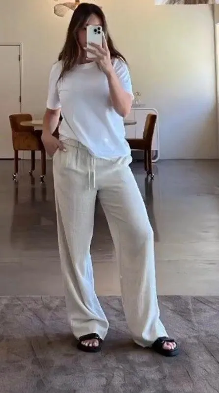 Thirty Years Linen Pants Tan - Image 4