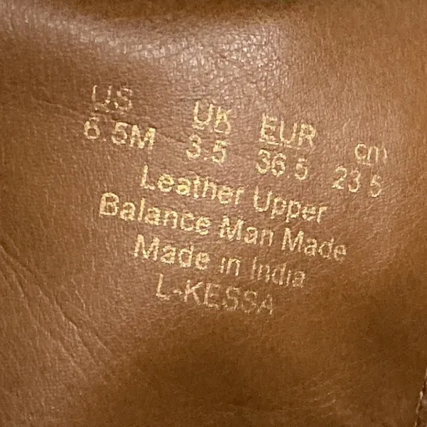 Franco Sarto Kessa Brown‎ Leather Side Zip Block Heel Ankle Boots Women 7.5 - Image 12