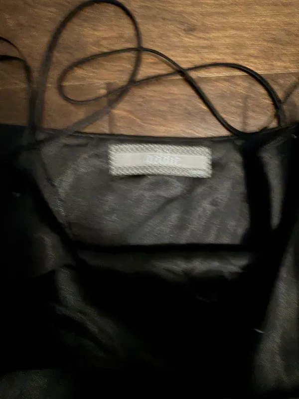 Addie Black Silk Slip Dress - Image 3