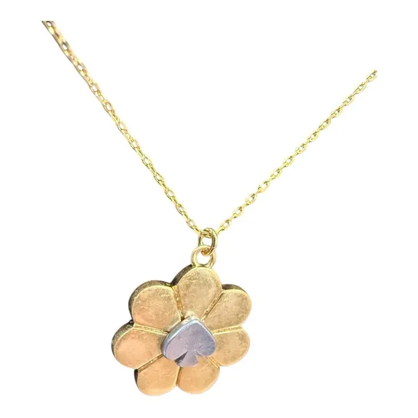 Kate Spade Garden Glam Flower Mini Pendant Necklace Gold | NWT - Image 4