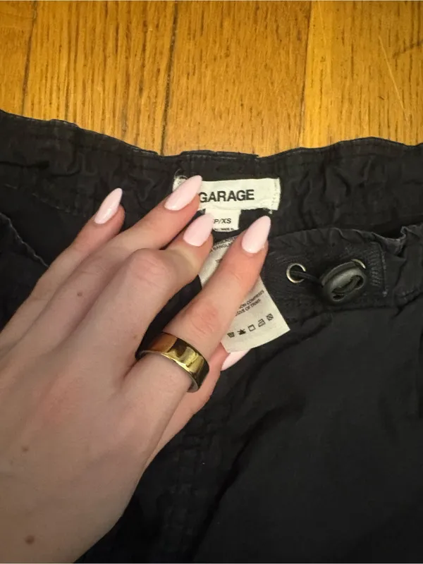 Garage black parachute pants - Image 4