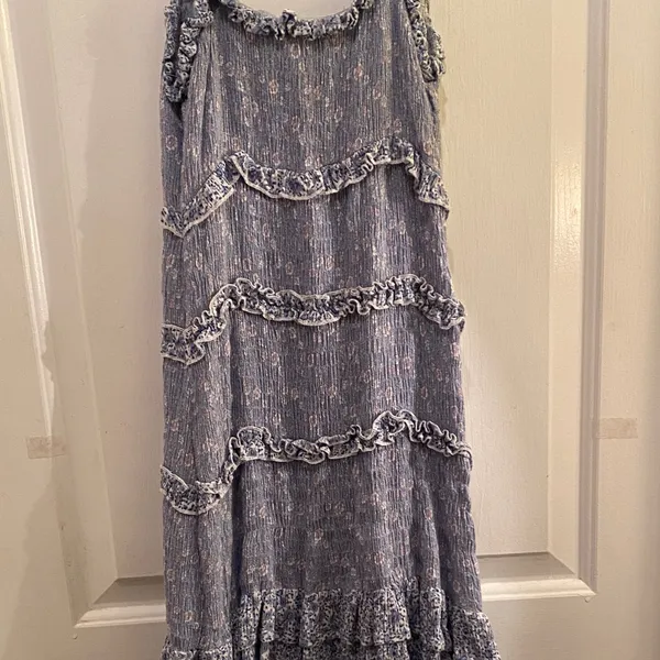 Sim & Sam Blue Ruffled Mini Dress - Image 7