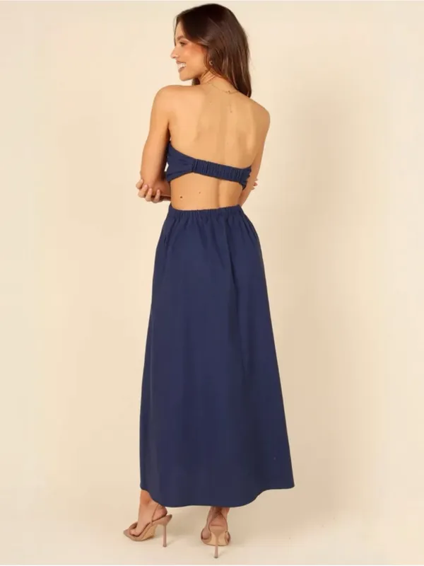 Petal + Pup Strapless Navy Cutout Maxi Dress with Bandeau Top Women’s XL - Image 3