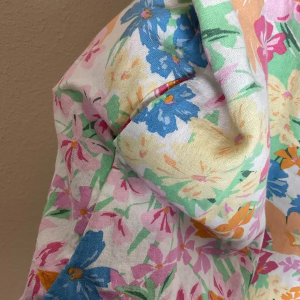 Old Navy floral Mini Sleeveless linen blend with pockets Dress Size X-Large - Image 4