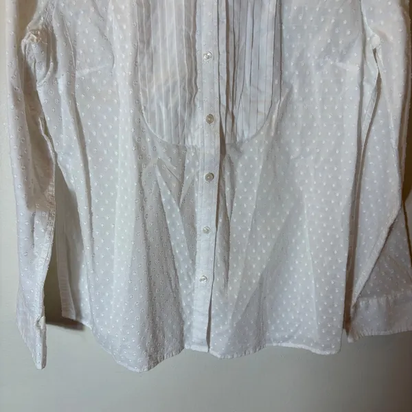 Talbots‎ The Oprah Magazine Collection Textured Pin Tuck Button Front Size 12 - Image 3