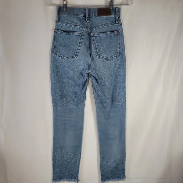 Madewell The Perfect Vintage Jean Raw Hem Edition Blue MidRise Women's Size 23 - Image 5