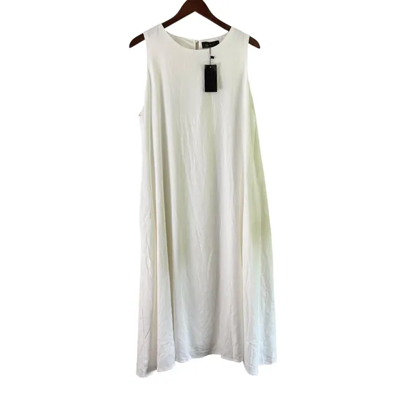 Seta T Sleeveless Dress Casual Linen Blend Flowy Dress XL‎ - Image 6