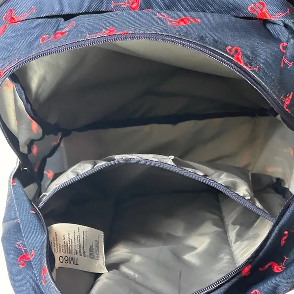 Trans by JanSport Pink Flamingo Backpack SuperBreak School Bag Navy Blue Pink - Image 13