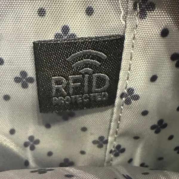 Lug Lily Grey‎ Clover Navy Floral Crossbody Bag RFID Travel Convertible NWOT - Image 7