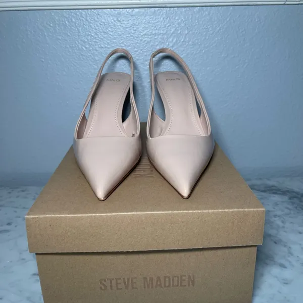 Mango Elegant Pink Slingback Heels - Image 3