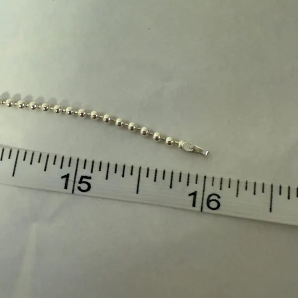 Sterling Silver Dots Chain & Onyx Pendant NWOT - Image 7