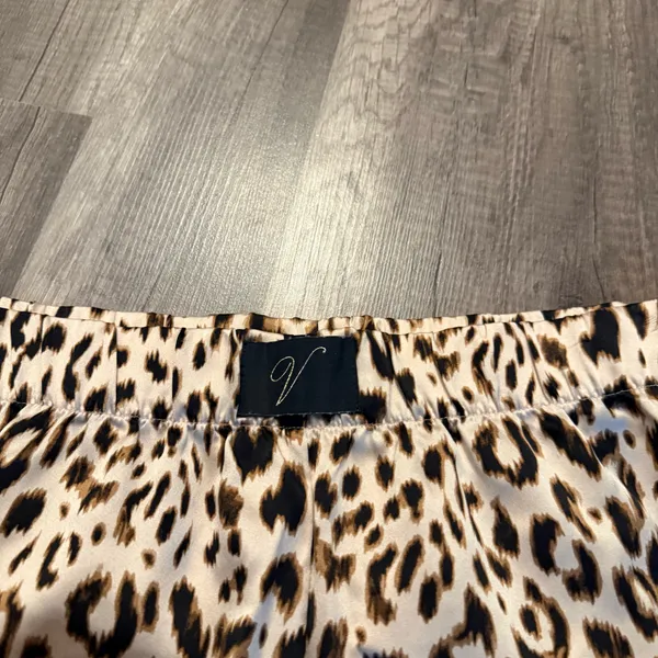 Victoria’s Secret Leopard Satin Pajama Sleep Lounge Shorts - Image 3