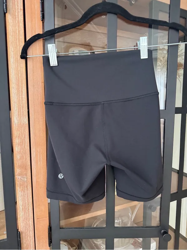 Lululemon Wunder Train High-Rise Shorts 6" drawstring adjustable waisted biker - Image 4