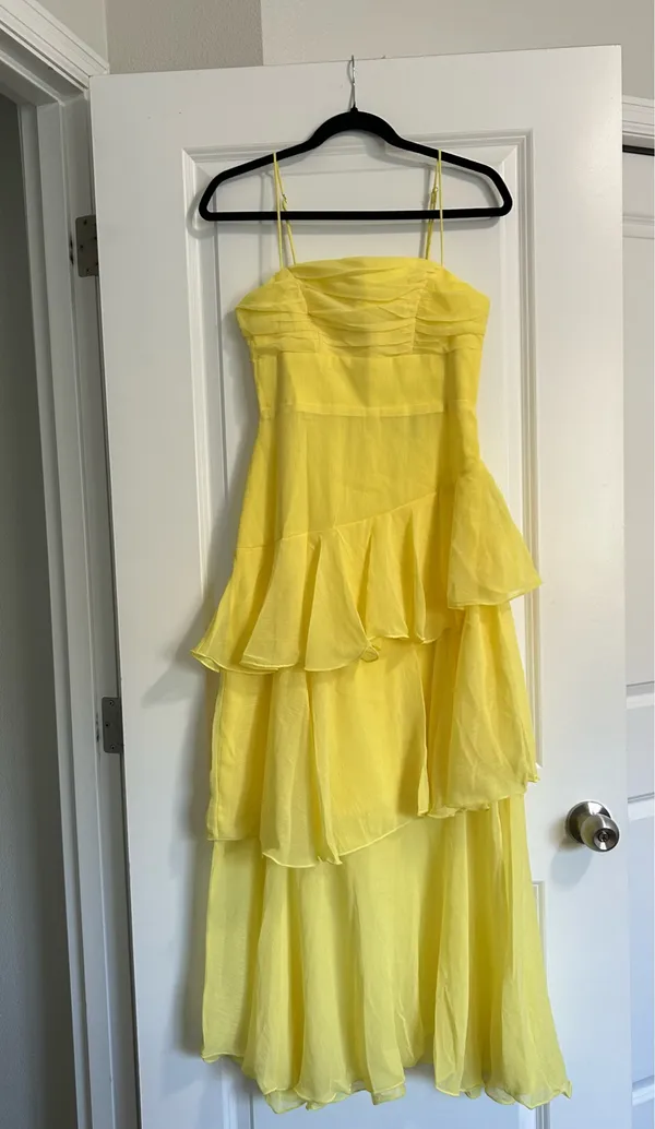 New Showpo Johanna Midi Dress Straight Neck Tiered Dress Size Small MSRP $99 - Image 7