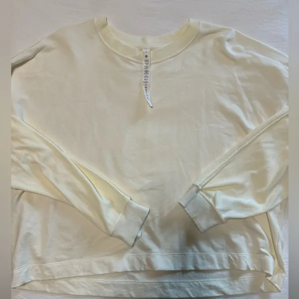 Lululemon Modal Fleece Pullover in Lemon Sorbet - Image 3