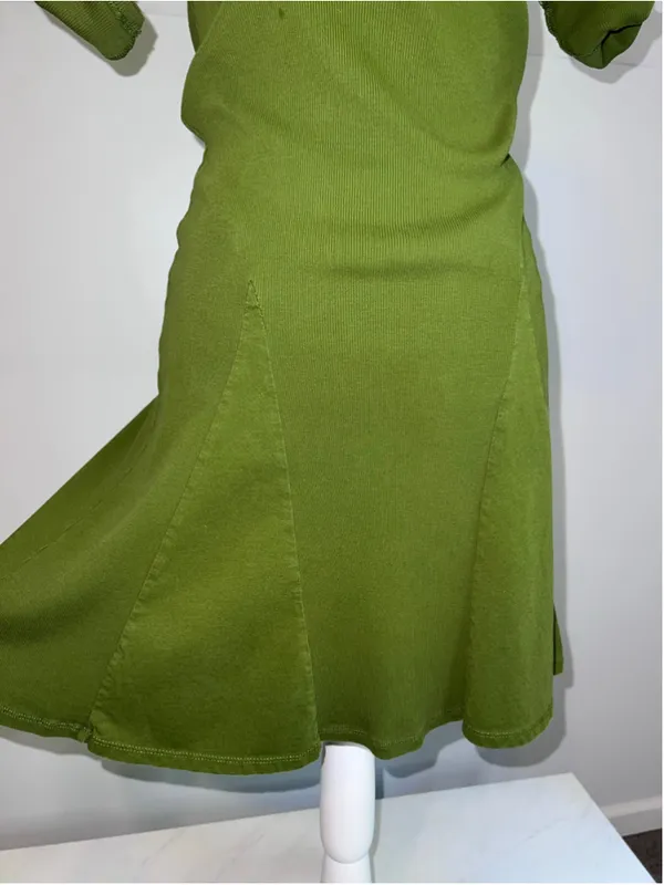 Women's Lauren Ralph Lauren Petite Midi Dress Size SP Green - Image 2