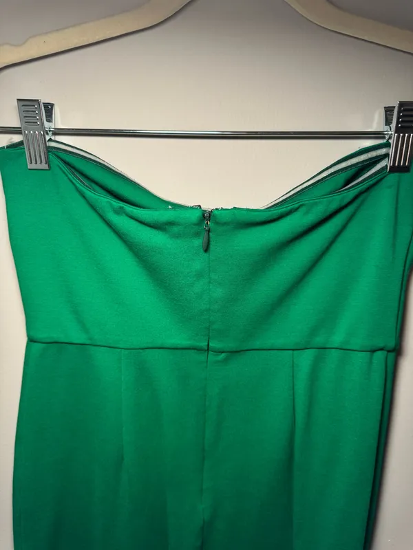 NBD Lost Paradise Strapless Midi Dress Kelly Green - Image 5