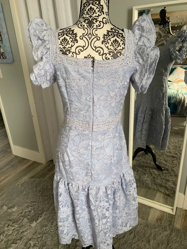 Lavender Lace Dress - Image 5