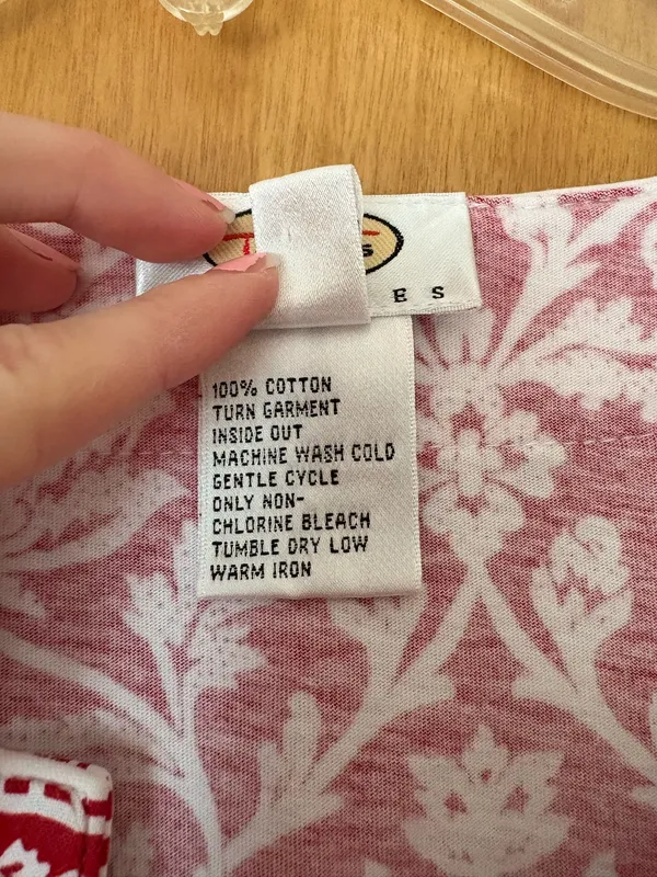 Talbots Red and White Floral Tunic Top - Image 3