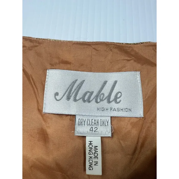 Mable Vintage‎ Sleeveless Top Cityscape Print Artsy Tank Top Size 42 - Image 2