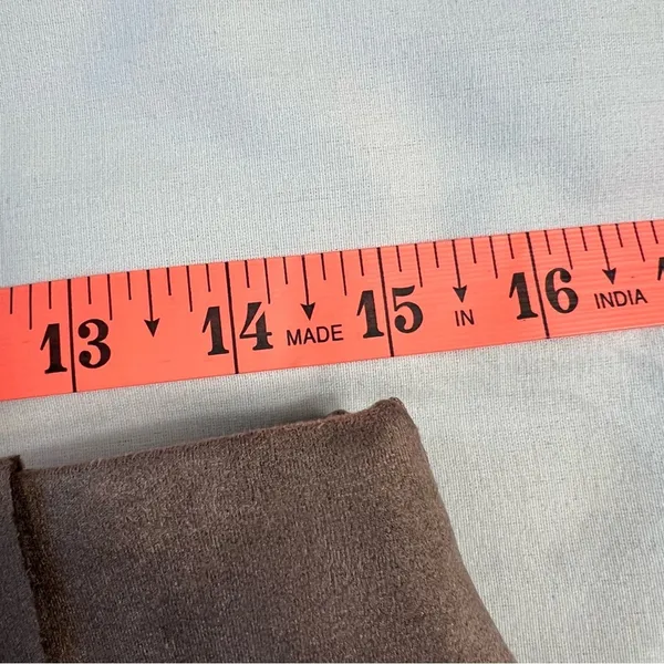 Y2k Faux Suede Wrap Skort Brown Large Mini Skirt Shorts Neutral - Image 9