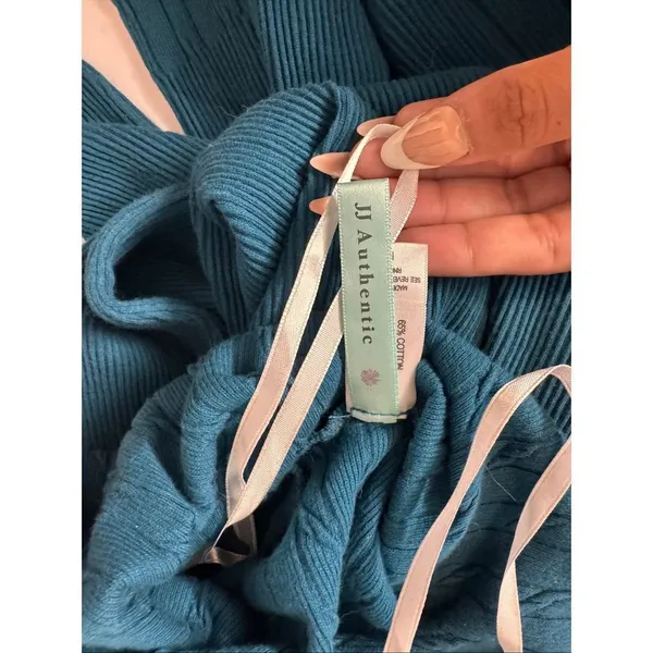 JJ Authentic Blue Knit Sweater Dress - Image 7