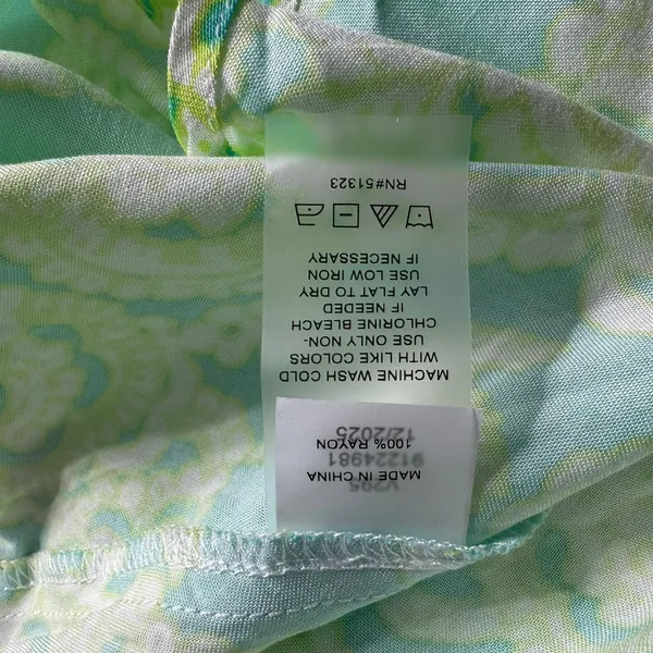 Vince Camuto Paisley Maxi Sundress, Lime Press, L - Image 4