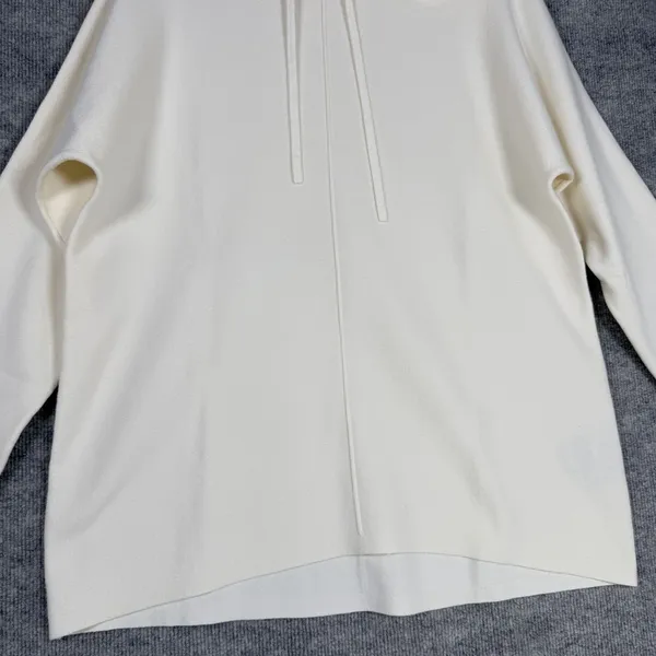 Banana Republic Size-L‎ Womens Pullover Sweater Hoodie Off White - Image 10