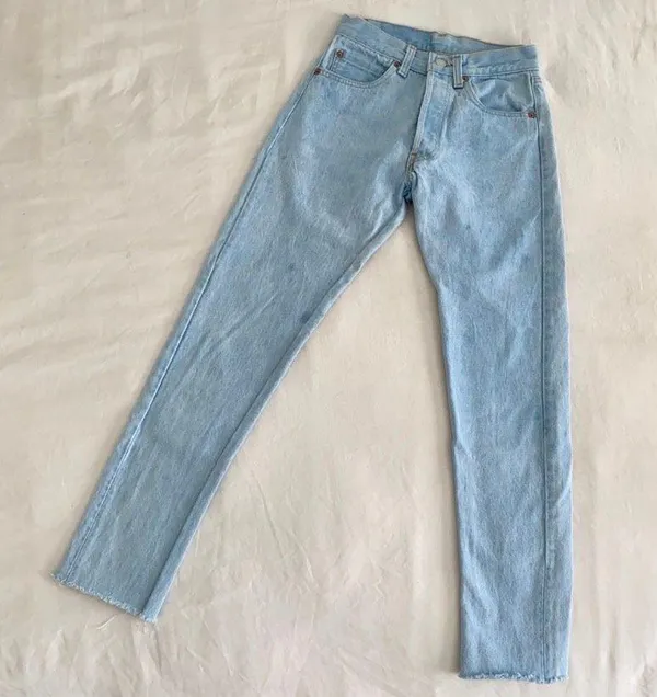 Levi's Light Wash 501 Vintage Jeans - Image 4