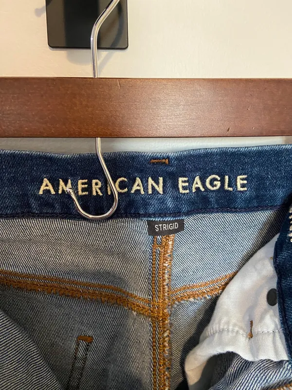 American Eagle Outfitters Dark Wash Jean Shorts - Image 4