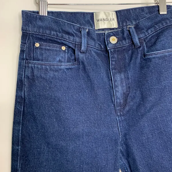 Wandler Daisy Flared Dark Blue Jeans Womens Size 26 - Image 6