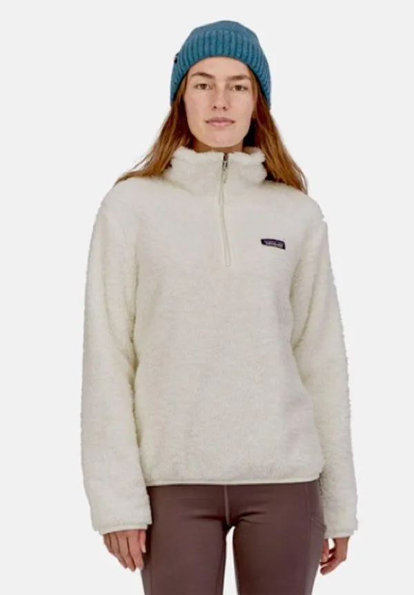 Los Gatos Fleece Sherpa Jacket 1/4 Zip Pullover cream Sz Large EUC - Image 2