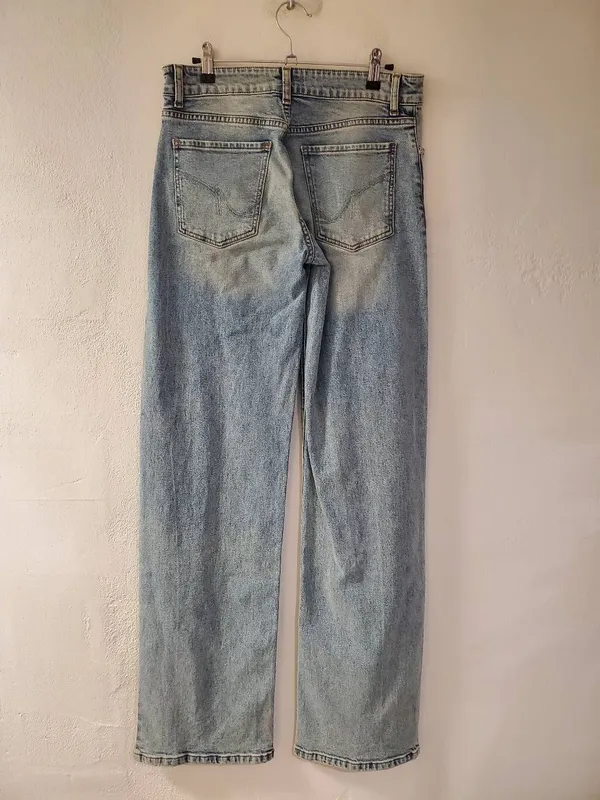 Revice NEW TLC Ocean Ave Low Rise Baggy Jeans in Blue Size 27 - Image 3