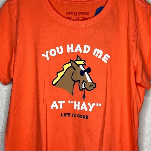Life Is Good "Hay" T-Shirt‎ nwt - Image 2
