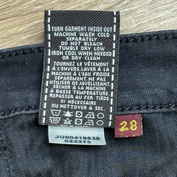 7 For All Mankind Gwenevere Skinny Jeans Women's Size 28 Black Stretch Designer - Image 6
