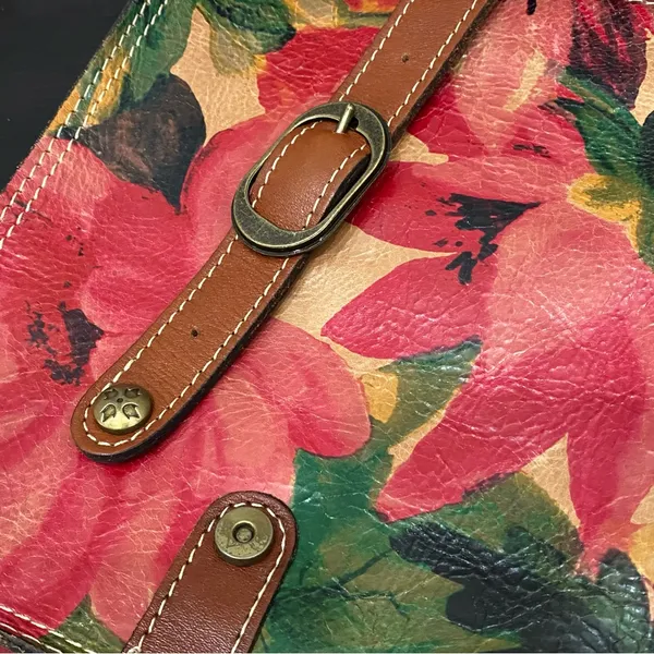 PATRICIA NASH Venezia Pouch Crossbody Spring Multi Floral Leather Crossbody Bag - Image 14
