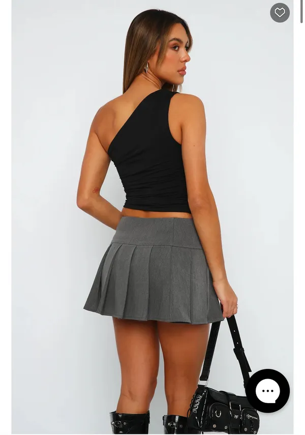 White Fox Boutique Lack Of Love One-Shoulder Top - Image 3