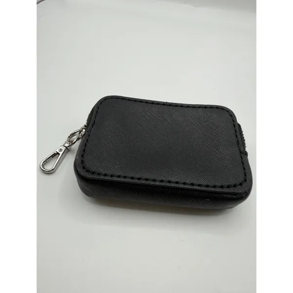 Guess Los Angeles Black Saffiano Mini Coin Purse Key Pouch Clip On‎ Accessory - Image 3