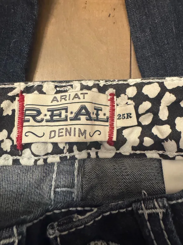 Ariat Size 25 R Low Rise Boot Jeans Denim - Image 3