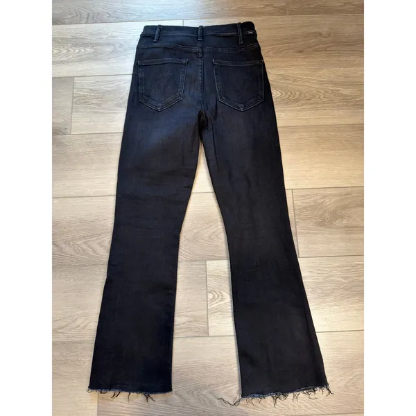 Mother The Hustler Ankle Fray Encounters at Night Dark Blue Stretch Jeans 27 - Image 3