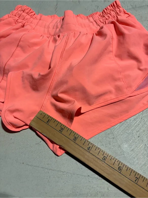 Lululemon Coral Hotty hot Athletic Running Shorts 4 Reg - Image 5