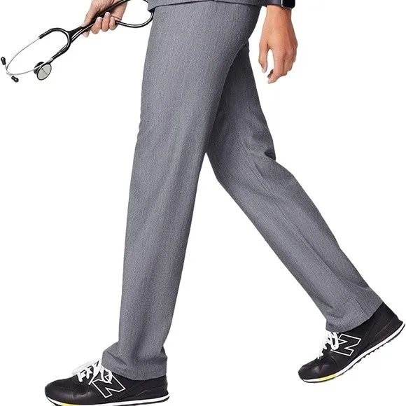 Figs Livingston Basic Scrub Pants Yoga Waistband Straight Leg Gray Size XXS 2XS - Image 12