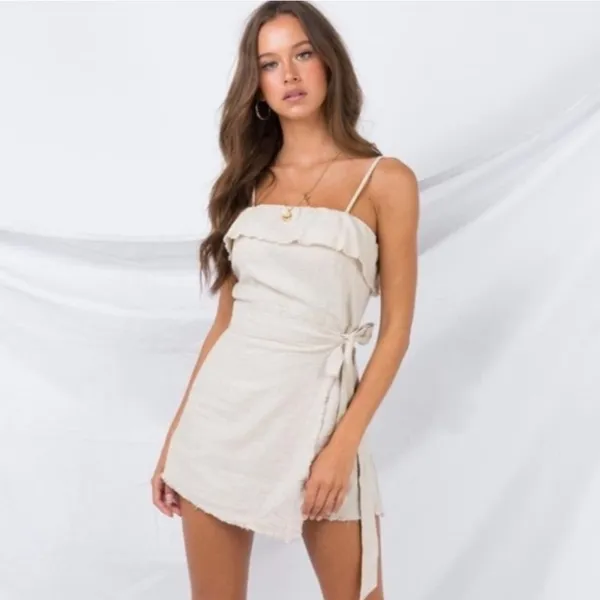 Princess Polly Rally Playsuit in Beige Size 10 New with tag - Image 6