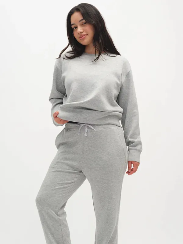 Outdoor Voices Light Gray Stratus Crewneck Sweatshirt - Image 4