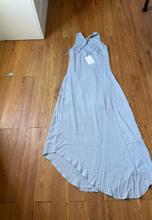 Mango Cross-Back Flowing Dress  - Image 9