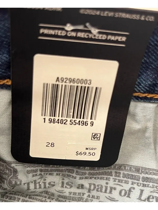 Levi’s 501 mid thigh Jean shorts 28 NEW - Image 11