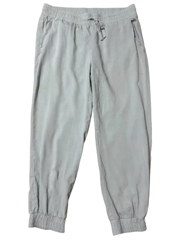 CLOTH & STONE Anthropologie Drawstring Joggers M Sage $88 Retail EUC - Image 2