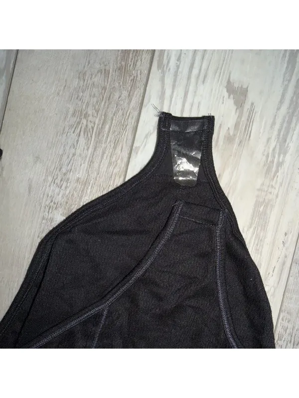 NWT Free People Intimately Sloane Long Sleeve Henley Black bodysuit size xs - Image 8