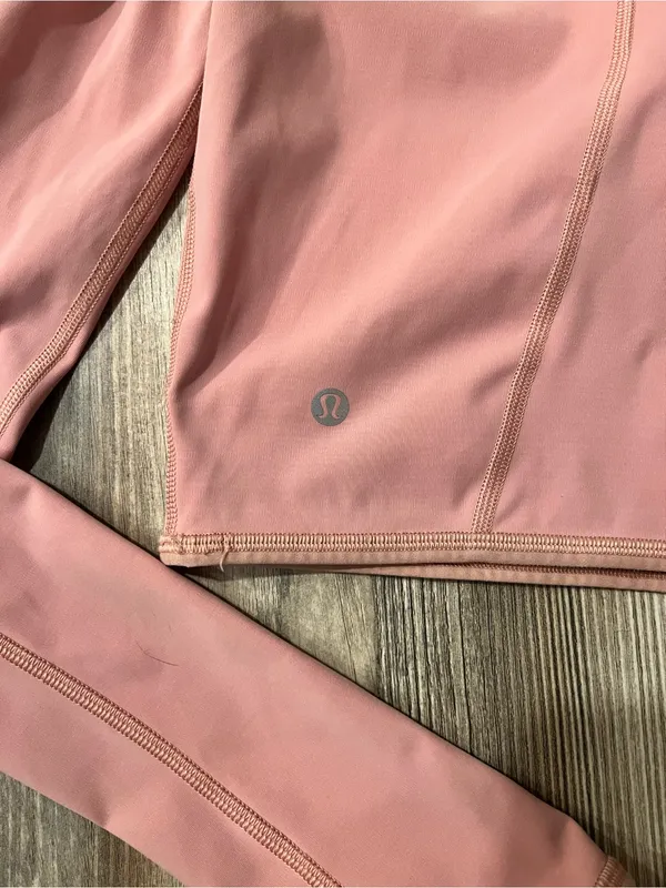 lululemon athletica Break a Trail 1/2 zip Performance Hoodie in pastel pink 2 - Image 7