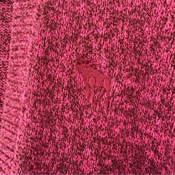 Abercrombie Fitch Open Front Knit Cardigan Women’s Small Berry Pink Long Sleeve - Image 6